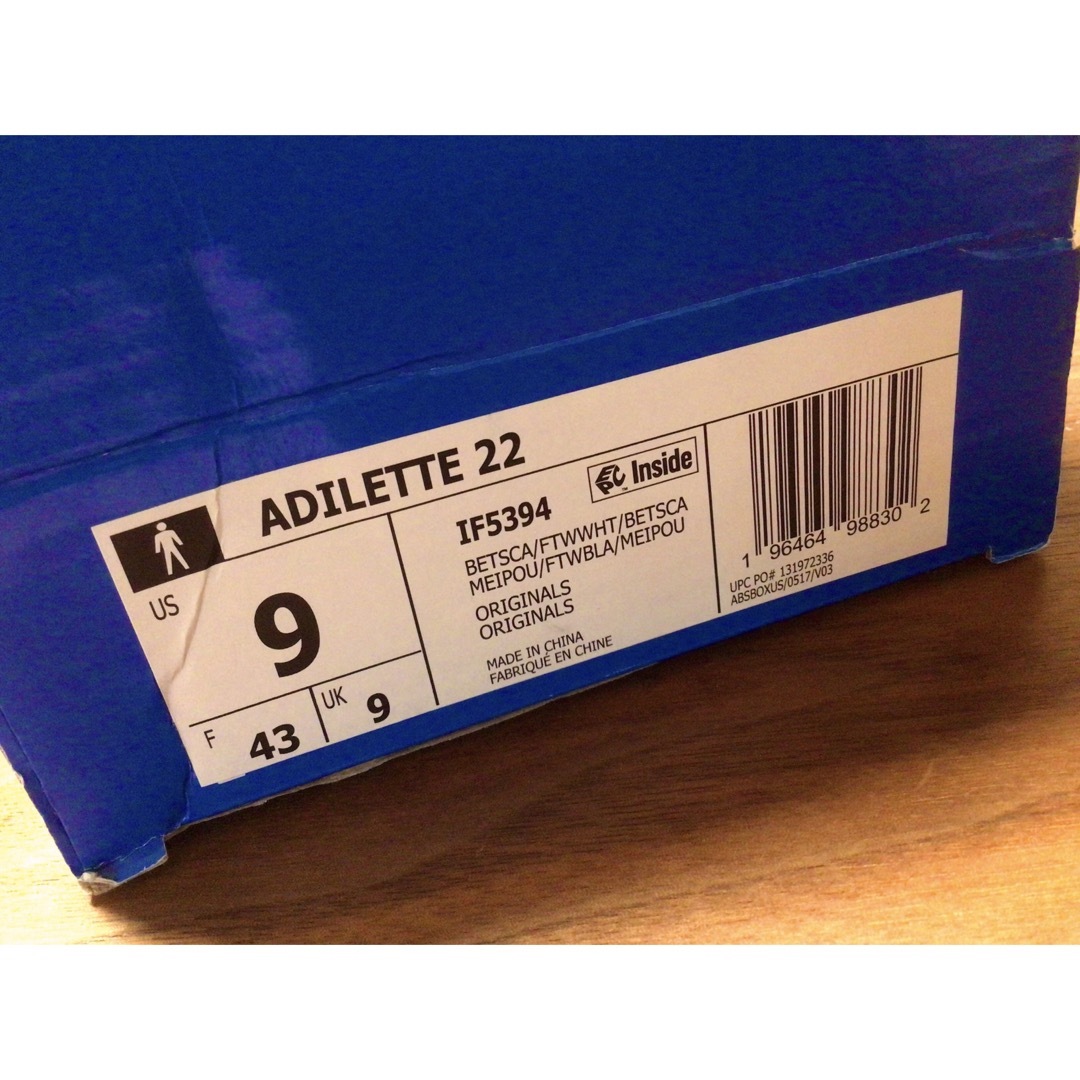 adidas(アディダス)の日本未発売 限定 adidas ADILETTE 22“RED”27.5cm メンズの靴/シューズ(サンダル)の商品写真