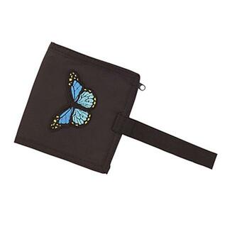 蝶モチーフのナイロン素材折りたたみ財布(財布)