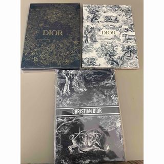 クリスチャンディオール(Christian Dior)の【Dior】非売品　ノートブック　3冊(ノート/メモ帳/ふせん)