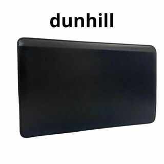 ダンヒル(Dunhill)のdunhill ダンヒル　クラッチバッグ　ブラック　レザー　型押しロゴ　31(その他)