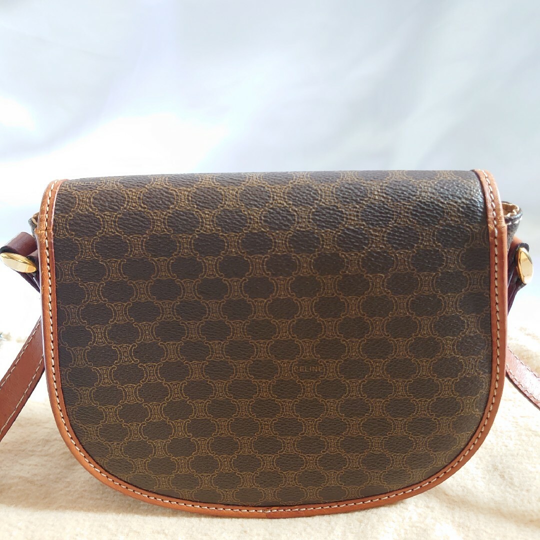 CELINE - 極美品 CELINE マカダム柄 ショルダー サコッシュ CELINE - 極美品 CELINE マカダム柄 ショルダー サコッシュ