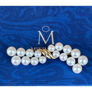 MIKIMOTO - 【現行品】MIKIMOTOミキモトK18あこや真珠ブローチ