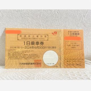 ジェイアール(JR)のJR九州　1日乗車券　鉄道株主優待券　1枚(鉄道乗車券)