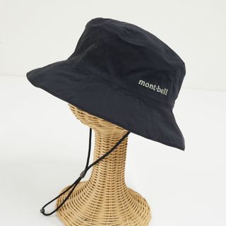 mont bell - mont-bell モンベル メドーハット USED美品 #1128628 ゴアテックス Mサイズ 黒 BK ストラップ付 UVカット アウトドア 帽子 Women's KR X5225