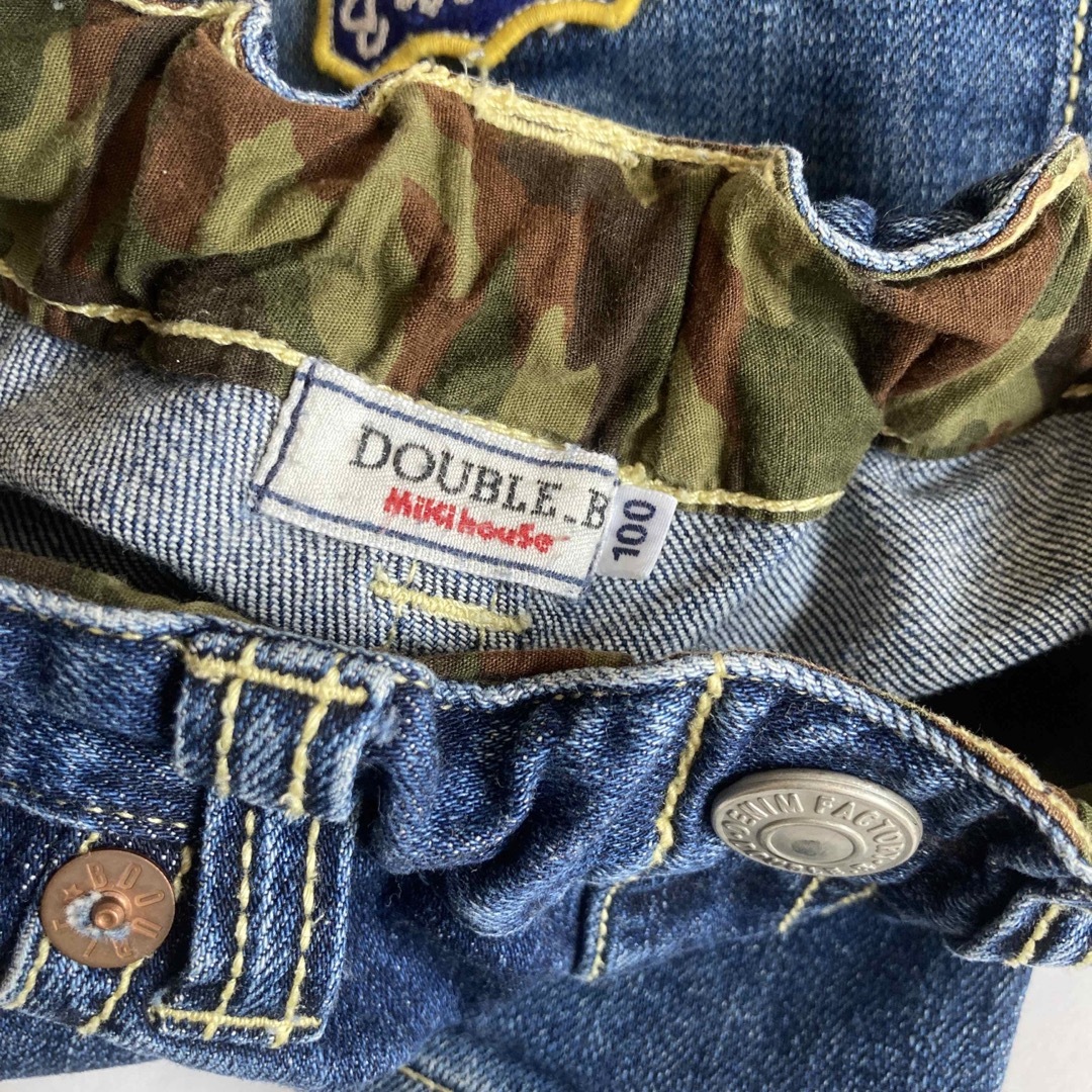 DOUBLE.B(ダブルビー)のミキハウス  ダブルビー　100㎝　デニムパンツ キッズ/ベビー/マタニティのキッズ服男の子用(90cm~)(パンツ/スパッツ)の商品写真