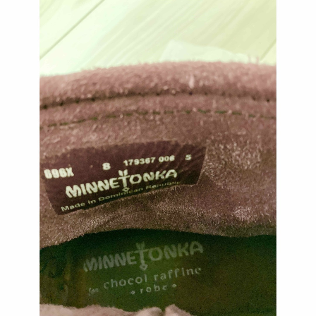 Minnetonka(ミネトンカ)のミネトンカ モカシンショートブーツJP25cm パープル　限定品 レディースの靴/シューズ(ブーツ)の商品写真