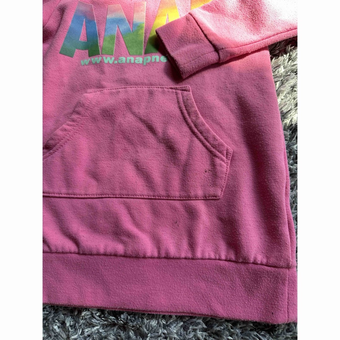 ANAP Kids(アナップキッズ)のANAPパーカー　100㎝ キッズ/ベビー/マタニティのキッズ服女の子用(90cm~)(ワンピース)の商品写真