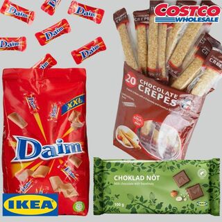 イケア(IKEA)の【クレープ+ナッツチョコおまけ付】IKEA ダイム チョコレート 460g 1袋(菓子/デザート)