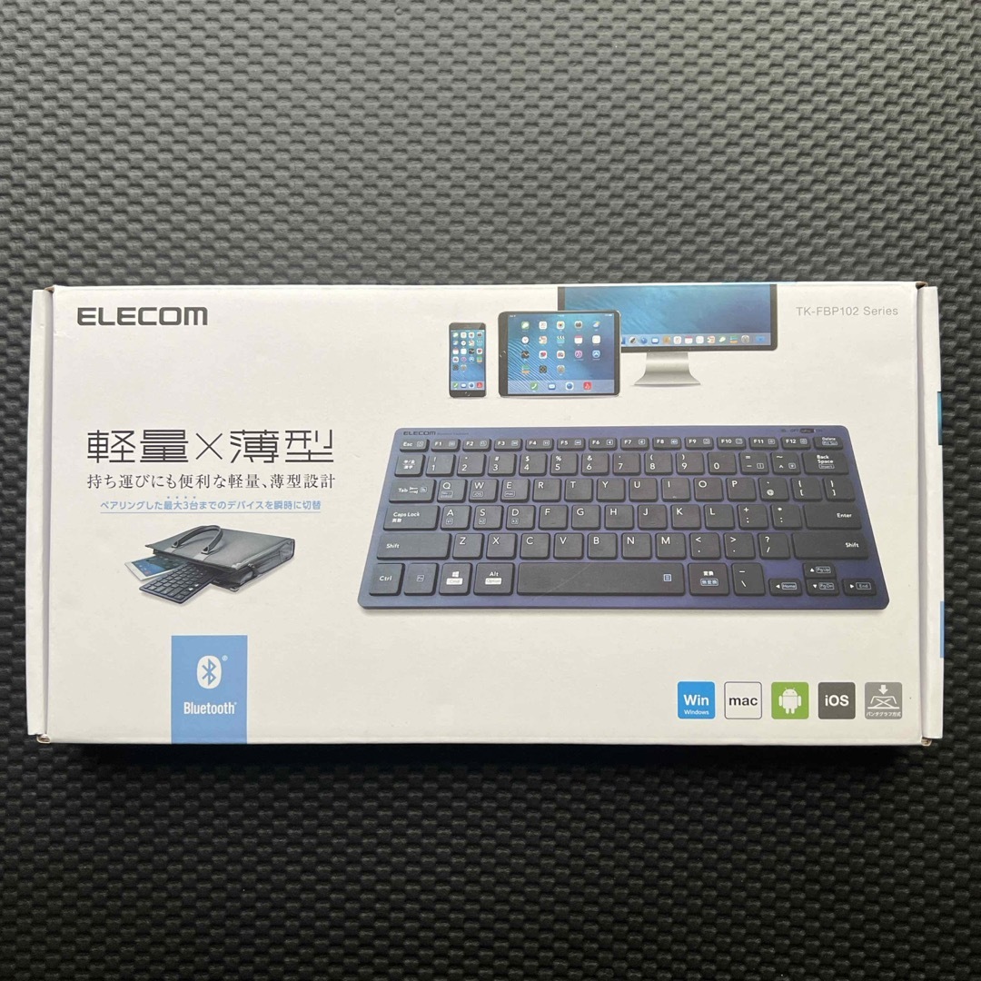 ELECOM(エレコム)のエレコム Bluetooth パンタグラフミニキーボード 薄型 軽量 TK-FB スマホ/家電/カメラのPC/タブレット(PC周辺機器)の商品写真