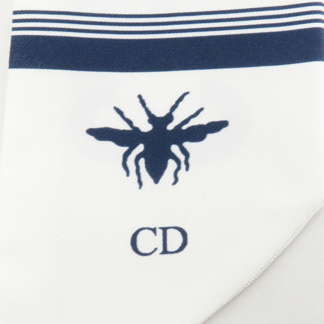 まとめ買い クリスチャンディオール Christian Dior スカーフ シルク ホワイト/ネイビー レディース 送料無料 e58309i