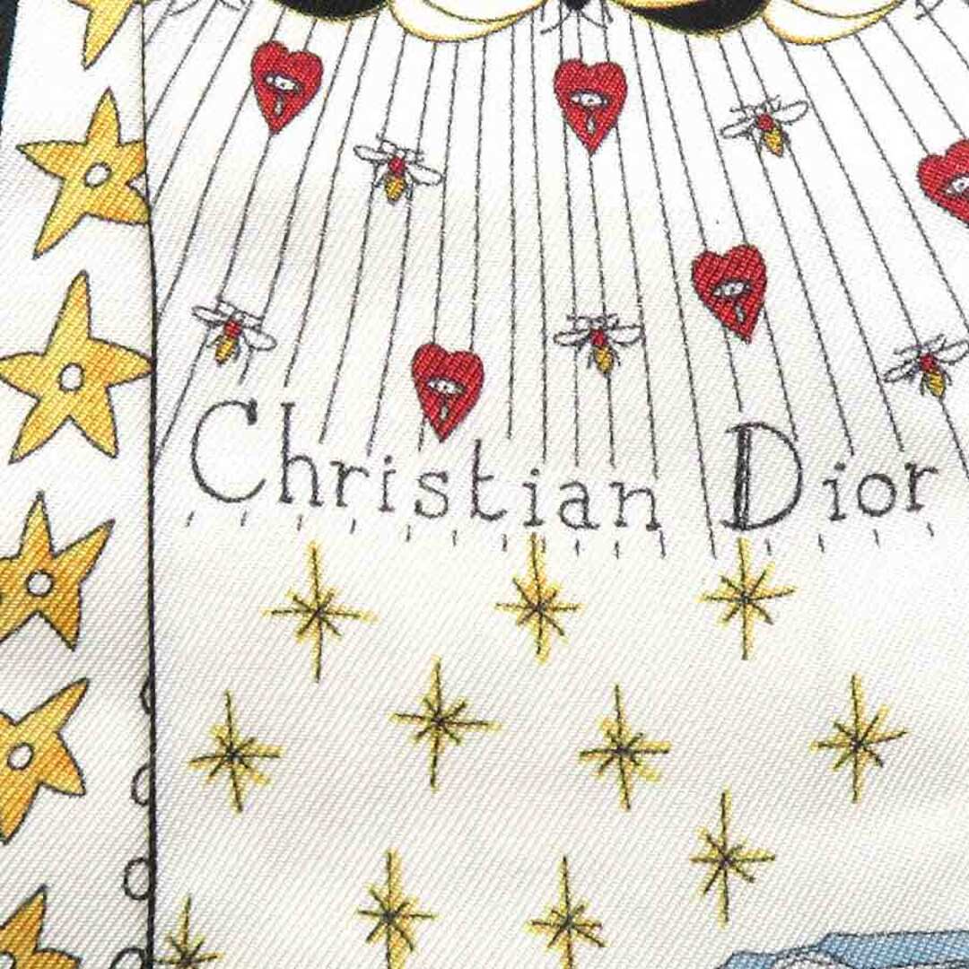 Christian Dior(クリスチャンディオール)のクリスチャンディオール Christian Dior スカーフ シルク ホワイト/マルチカラー レディース 送料無料【中古】 e58316g レディースのファッション小物(バンダナ/スカーフ)の商品写真