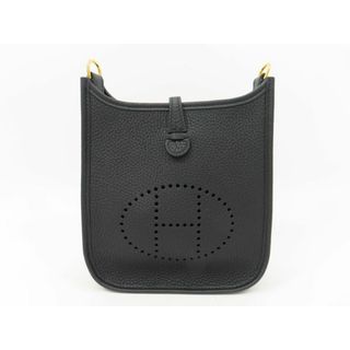 エルメス(Hermes)のエルメス トリヨンクレマンス ブラック GD金具 エブリン TPM B刻 ショルダーバッグ 【池袋店】【中古】(ショルダーバッグ)