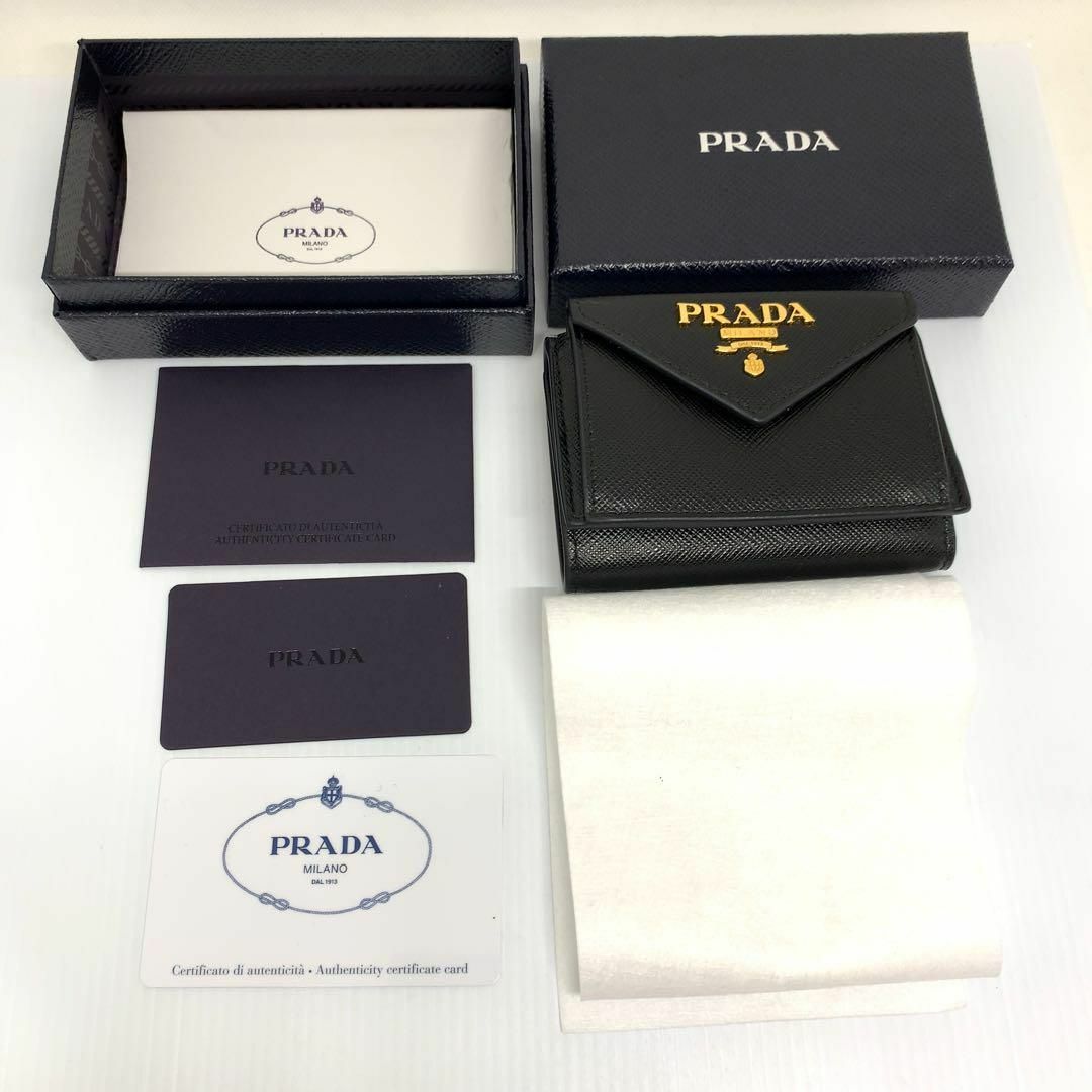 PRADA(プラダ)の☆新品☆PRADA サフィアーノ コンパクトウォレット 財布 0321s45. レディースのファッション小物(財布)の商品写真