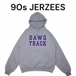 ジャージーズ(JERZEES)の90s JERZEES　ビッグプリント　スウェットパーカー　ジャージーズ　古着(パーカー)