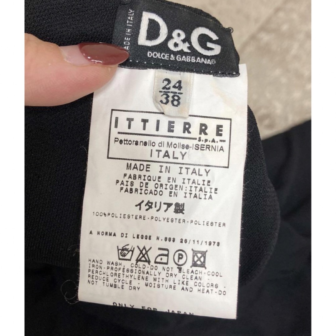 D&G(ディーアンドジー)のD&Gアメスリ切り替え美ラインワンピース 24/38 ブラック　パーティ　結婚式 レディースのワンピース(ひざ丈ワンピース)の商品写真