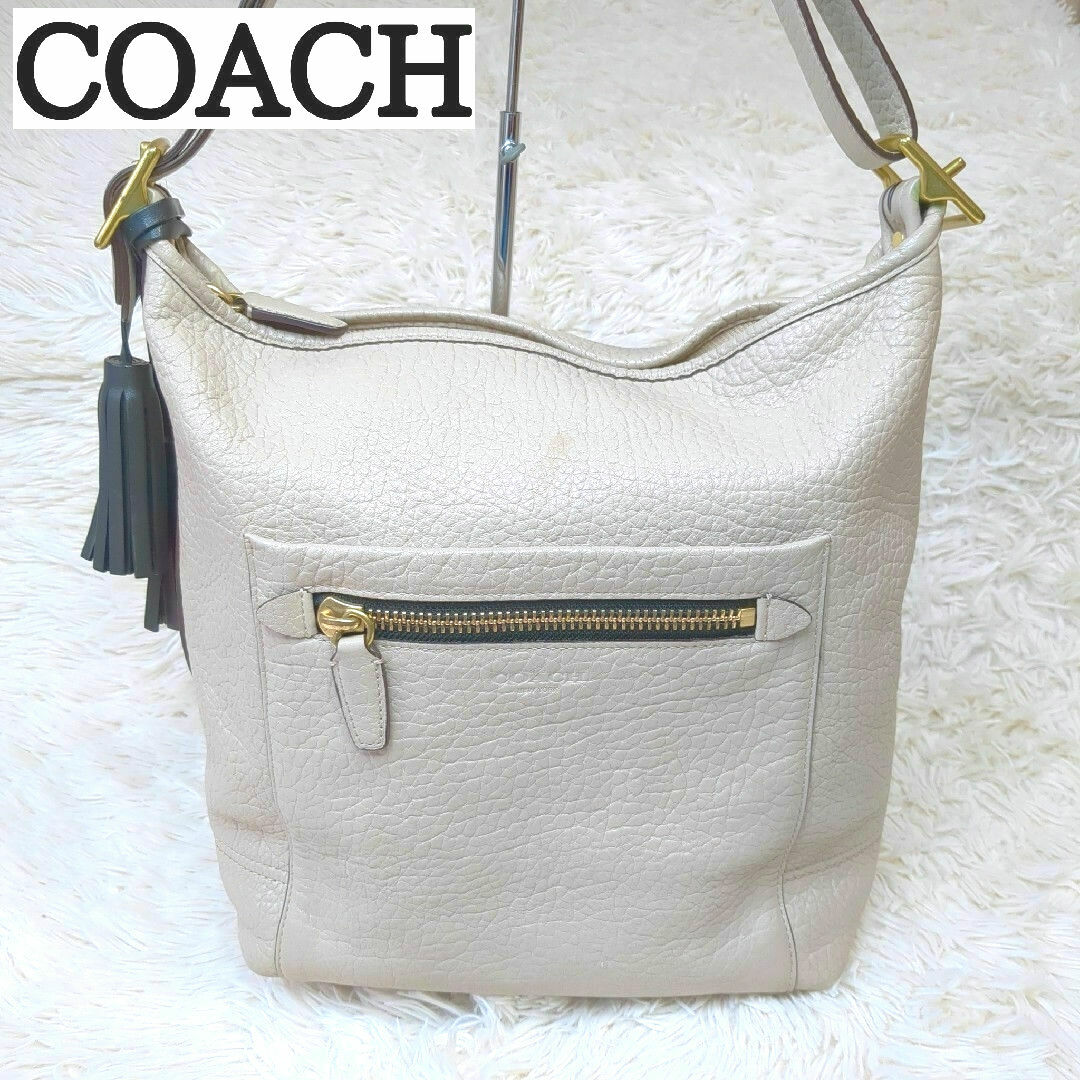 COACH(コーチ)のCOACH コーチ♡ショルダーバック ワンショルダー グレージュ 20202 レディースのバッグ(ショルダーバッグ)の商品写真