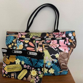 レスポートサック(LeSportsac)のLeSportsac レスポートサック　ポーチ付　　トートバッグ　フラガール(トートバッグ)