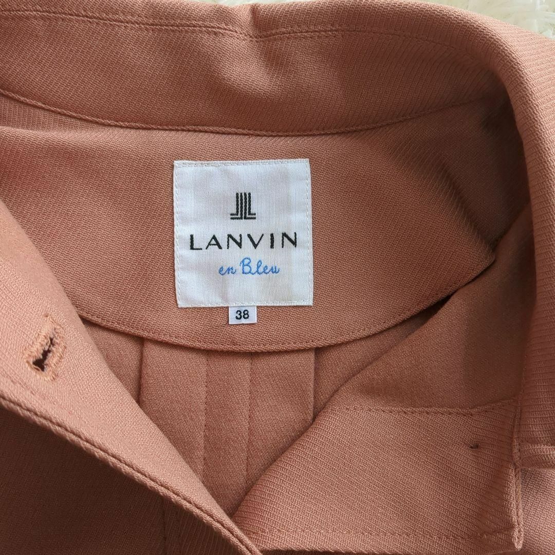 LANVIN en Bleu(ランバンオンブルー)のタグ付き 極美品★ランバンオンブルー シャツジャケット  38 ピンク ゆったり レディースのジャケット/アウター(テーラードジャケット)の商品写真