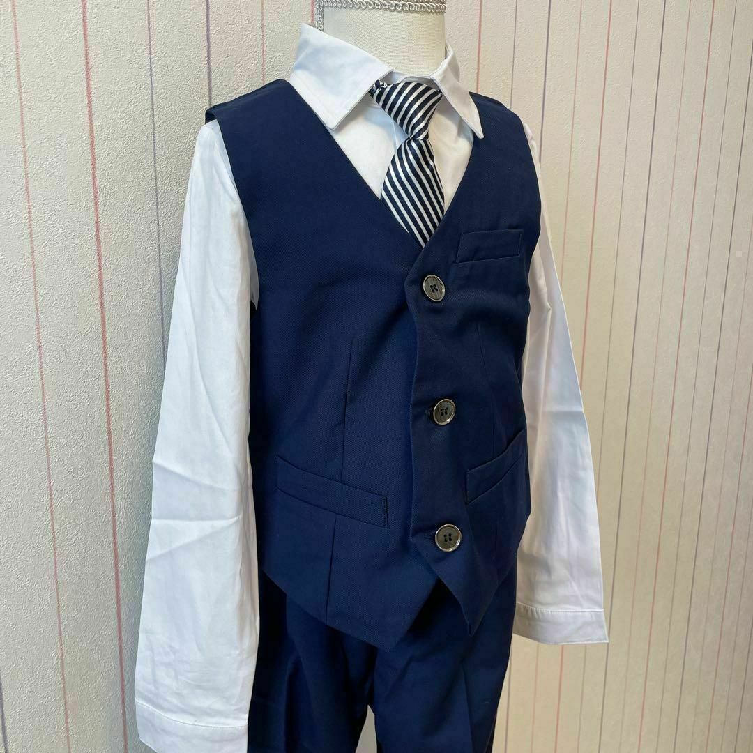 120セット　男の子フォーマルスーツ　長ズボン　入学式　卒園式　結婚式セレモニー キッズ/ベビー/マタニティのキッズ服男の子用(90cm~)(ドレス/フォーマル)の商品写真