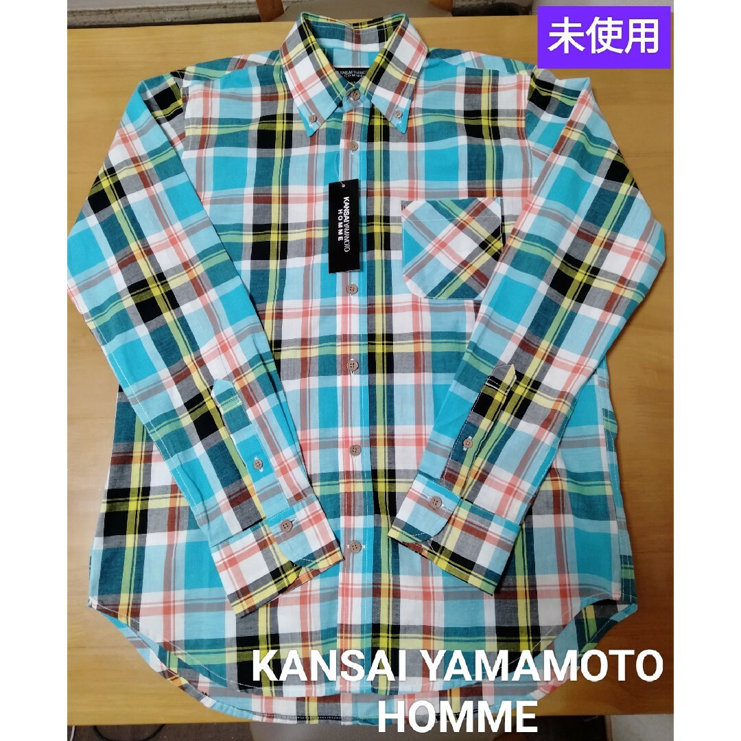 Kansai Yamamoto(カンサイヤマモト)の【№521】●未使用 KANSAI YAMAMOTO HOMME ボタンダウン メンズのトップス(シャツ)の商品写真