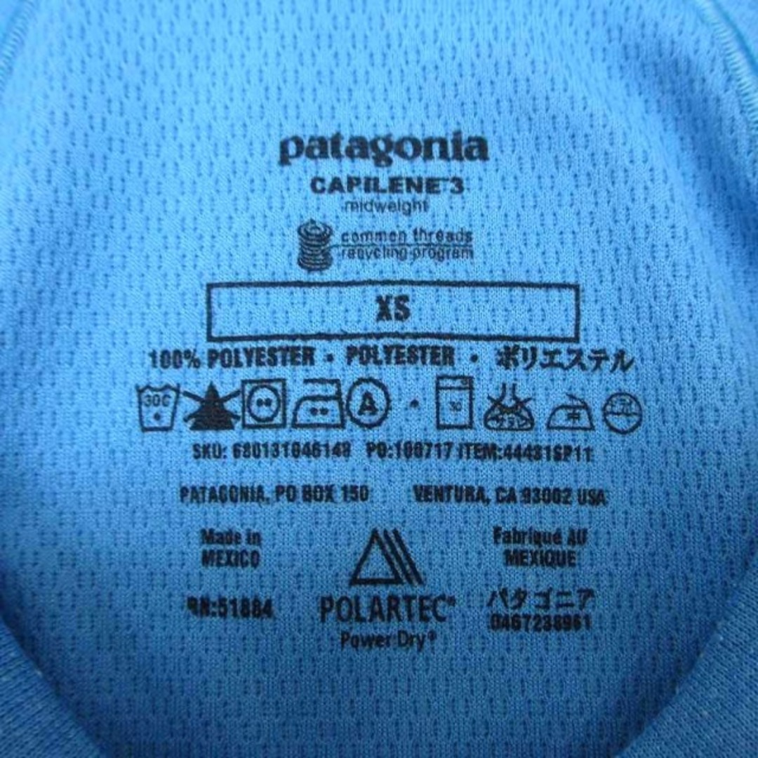 patagonia(パタゴニア)のパタゴニア Patagonia カットソー 長袖 ロゴ ブルー 青 XS レディースのトップス(カットソー(長袖/七分))の商品写真