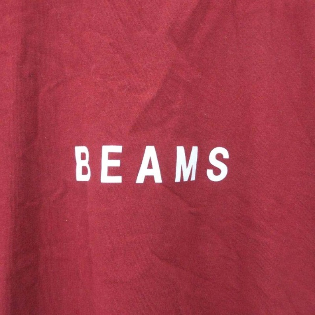 BEAMS(ビームス)のビームス Tシャツ カットソー 半袖 ロゴ プリント レッド 赤 M メンズのトップス(Tシャツ/カットソー(半袖/袖なし))の商品写真