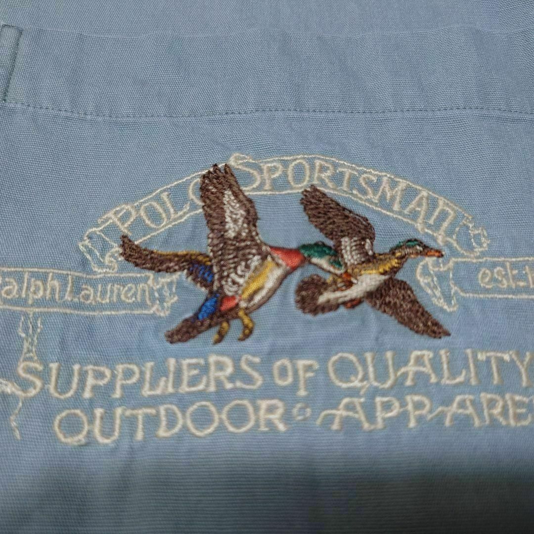 POLO RALPH LAUREN(ポロラルフローレン)の90sポロラルフローレン　ロゴ刺繍　ノーカラーシャツ　古着　POLO メンズのトップス(シャツ)の商品写真