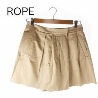 ROPE’ - ロペ ショートパンツ フレアシルエット 36 ベージュ 210802YH20A