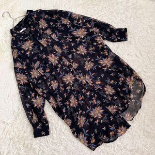 美品❤️ GYDA【ジェイダ】花柄シャツワンピース カーディガン チュニック(シャツ/ブラウス(長袖/七分))