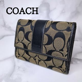 コーチ(COACH)のCOACH コーチ 折り財布 三つ折り シグネチャー キャンバス レザー 財布(財布)