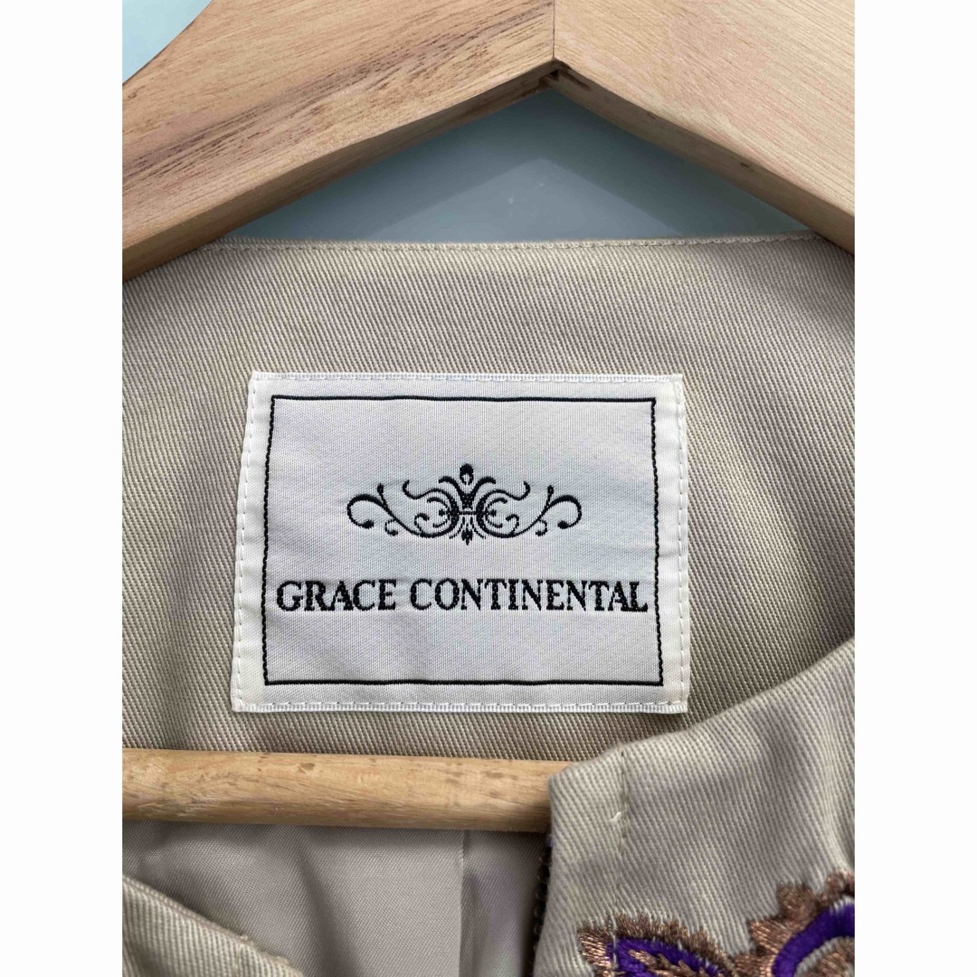 GRACE CONTINENTAL(グレースコンチネンタル)の刺繍ジャケット　グレースコンチネンタル レディースのジャケット/アウター(ノーカラージャケット)の商品写真