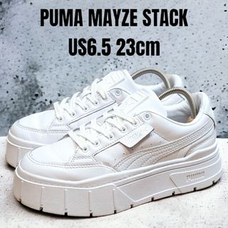 プーマ(PUMA)のPUMA MAYZE プーマ メイズ 23cm ホワイト 厚底スニーカー(スニーカー)