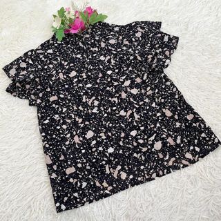 ドレスキップ(DRESKIP)の【DRESKIP】ドレスキップ（M）柄物 総柄 ブラウス カットソー(シャツ/ブラウス(半袖/袖なし))