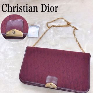 クリスチャンディオール(Christian Dior)の美品 Christian Dior トロッター チェーン ショルダーバッグ(ショルダーバッグ)