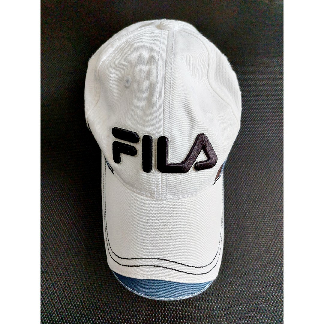 FILA(フィラ)のFILA　ゴルフ用キャプ　メンズ　ホワイト スポーツ/アウトドアのゴルフ(ウエア)の商品写真