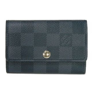 ルイヴィトン(LOUIS VUITTON)のLOUIS VUITTON ルイ・ヴィトン ミュルティクレ 6 ロゴ スナップボタン 6連 ブラック グレー 市松模様 RFID ICチップ ダミエ グラフィット ノワール キーケース N62662(キーケース)