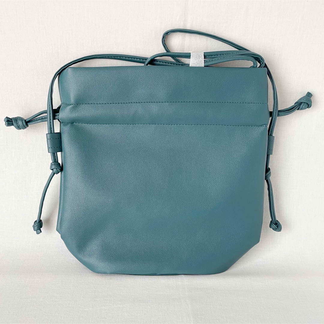 Chez toi(シェトワ)の新品タグ付き◆ポルカポルカ2way巾着バッグブルーアリステラARISTELLA レディースのバッグ(ショルダーバッグ)の商品写真