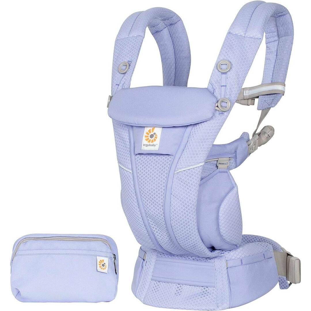 Ergobaby(エルゴベビー)の未使用■Ergobaby(エルゴベビー) 抱っこ紐 ベビーキャリア オムニ ブリーズ OMNI Breeze ブルーラベンダー BCZ360PBL 新生児~4歳頃 リプロス ベビー用品 キッズ/ベビー/マタニティの外出/移動用品(抱っこひも/おんぶひも)の商品写真