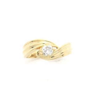 【新着】K18YG ダイヤモンド0.27ct 四ツ留 リング #12 【池袋店】【中古】(リング(指輪))