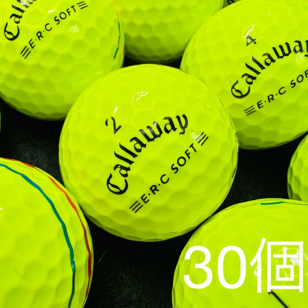 Callaway(キャロウェイ)のキャロウェイ ERC SOFT トリプルトラック  2021年 30個　イエロー スポーツ/アウトドアのゴルフ(その他)の商品写真