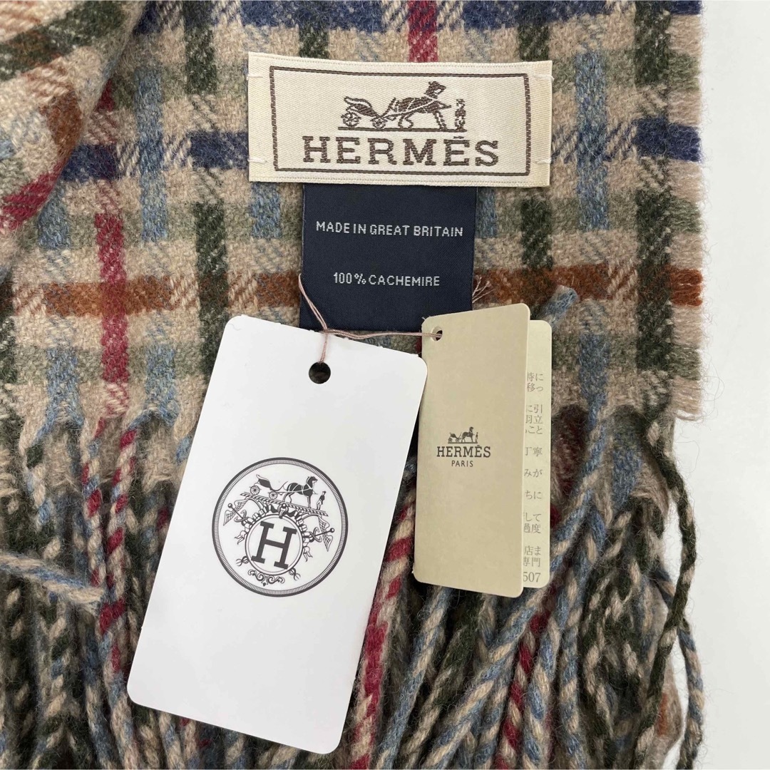 Hermes(エルメス)の新品HERMESエルメス　カシミアマフラー クロワゼＨ  メンズのファッション小物(マフラー)の商品写真