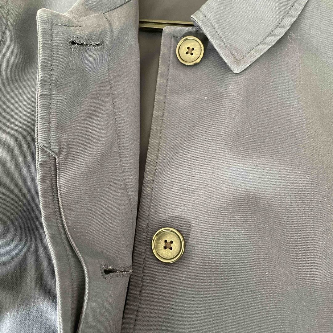 MUJI (無印良品)(ムジルシリョウヒン)の無印良品 ステンカラーコート 紺 レディースのジャケット/アウター(その他)の商品写真