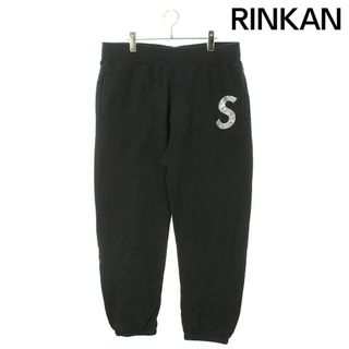 Supreme - シュプリーム ×スワロフスキー SWAROVSKI  21SS  SWAROVSKI S LOGO SWEATPANT スワロフスキーSロゴスウェットロングパンツ メンズ L