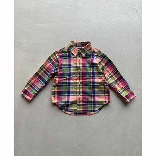 ポロラルフローレン(POLO RALPH LAUREN)のラルフローレン チェック柄ボタンダウンシャツ 24M 送料無料 (y123)(Tシャツ/カットソー)