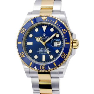 ロレックス(ROLEX)のロレックス サブマリーナ デイト コンビ SS/K18YGイエローゴールド ランダムシリアル ルーレット 126613LB ブルー文字盤(腕時計(アナログ))