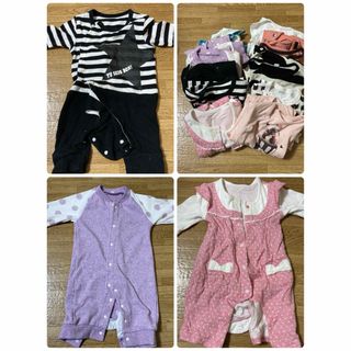 ベビー服 60〜70 春秋冬 まとめ売り(ロンパース)