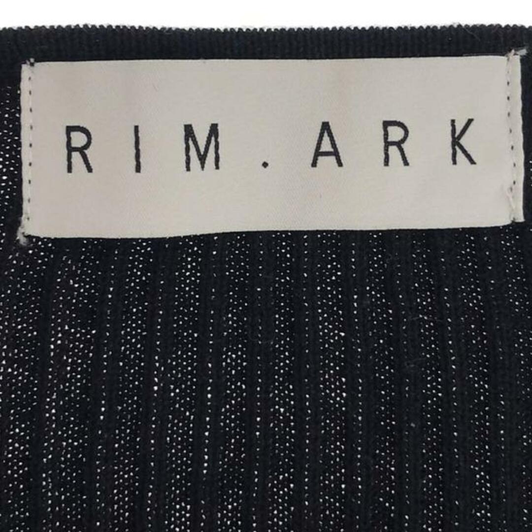 RIM.ARK(リムアーク)のRIM.ARK / リムアーク | Rib knit slim tops ニット | F | ブラック | レディース レディースのトップス(ニット/セーター)の商品写真