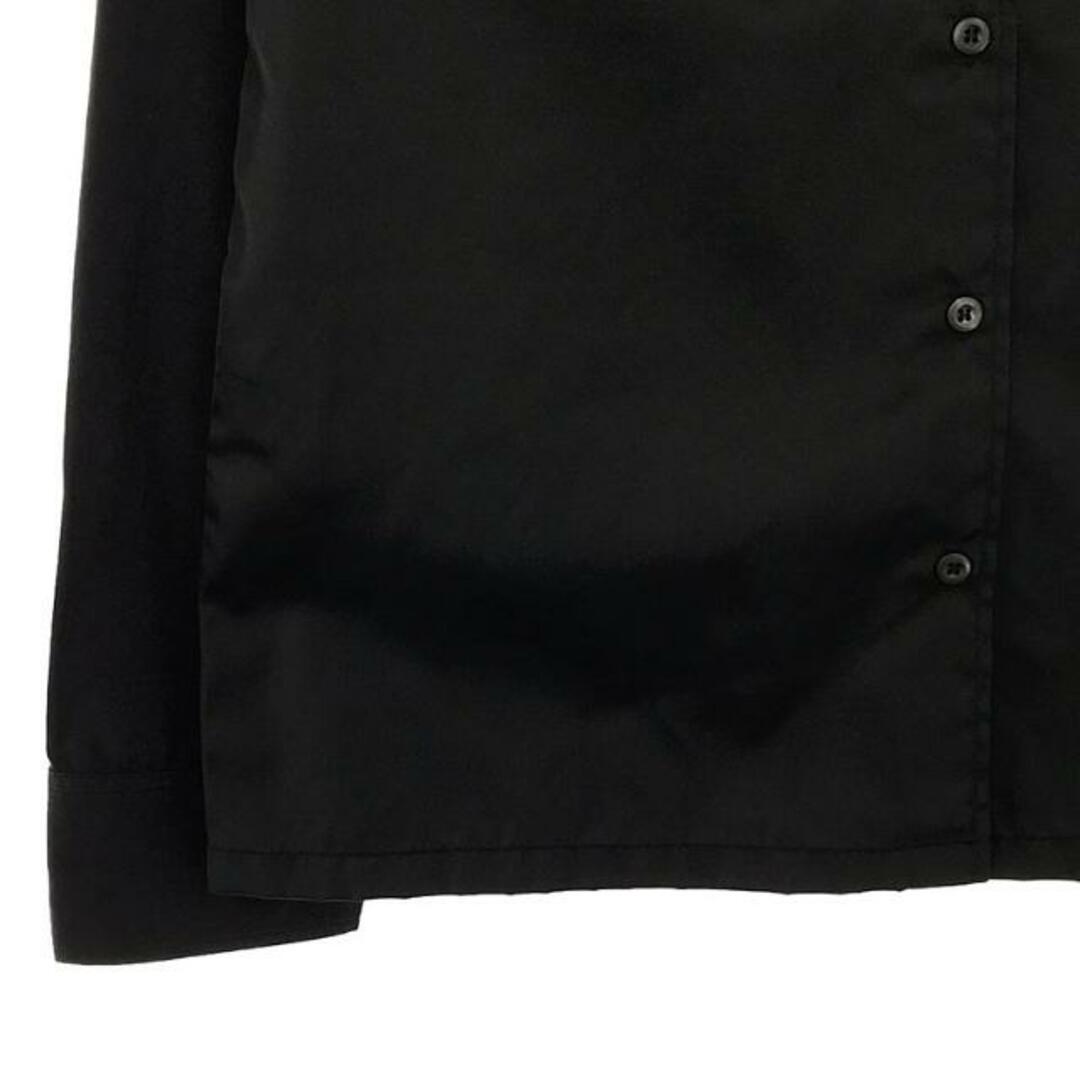 PRADA(プラダ)のPRADA / プラダ | Poplin And Re-nylon Shirt シャツ | 38 | ブラック | レディース レディースのトップス(シャツ/ブラウス(長袖/七分))の商品写真