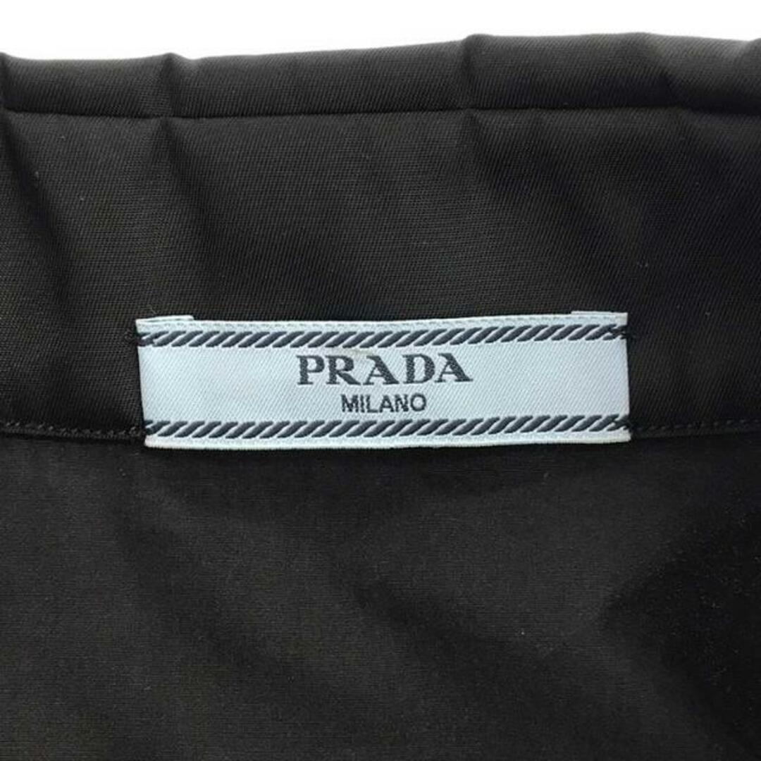 PRADA(プラダ)のPRADA / プラダ | Poplin And Re-nylon Shirt シャツ | 38 | ブラック | レディース レディースのトップス(シャツ/ブラウス(長袖/七分))の商品写真