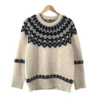 バトナー(BATONER)の【美品】  BATONER / バトナ― | MOHAIR NORDIC CREW NECK / ノルディック モヘヤ ニット | 2 | アイボリー | メンズ(ニット/セーター)